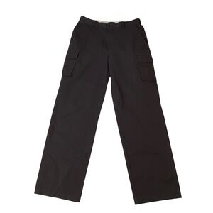Aramark Mens Cargo Work Pants Charcoal Gray Utility Trousers 36x34 L239289